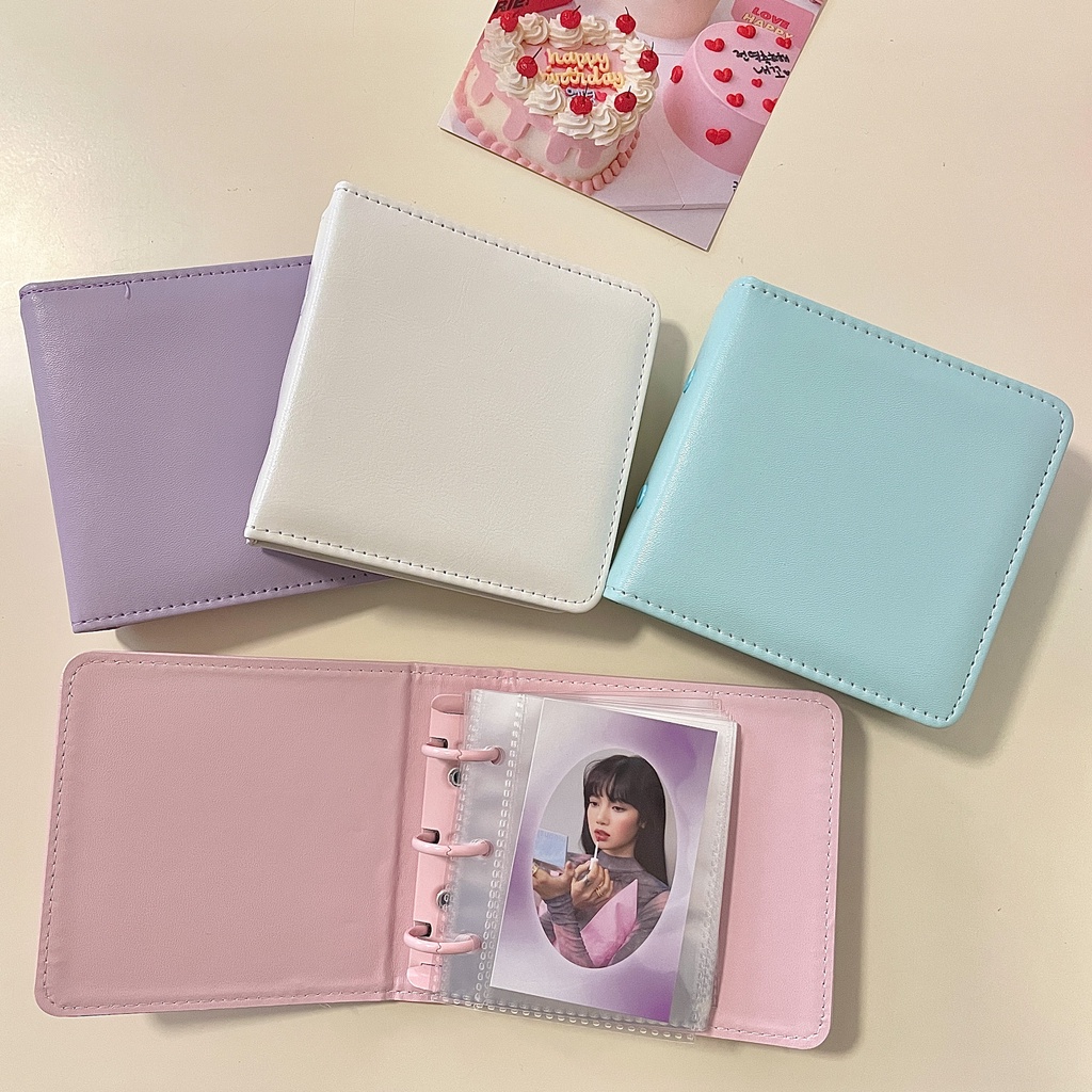 Buku Album Foto Polaroid Bahan Kulit pu Ukuran 3 Inch