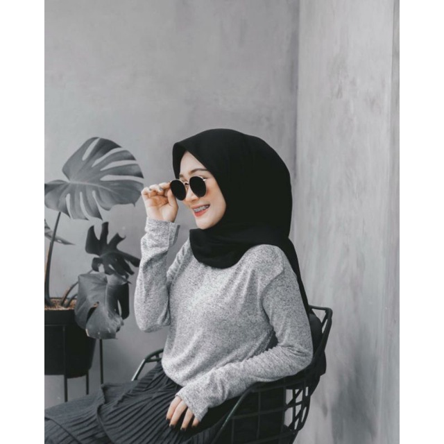 B A S I C TOPS | KAOS KNIT RIB WAFFLE TEBAL UNISEX FIT TO L