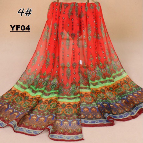 Syal Soft Chiffon Bohemian YF