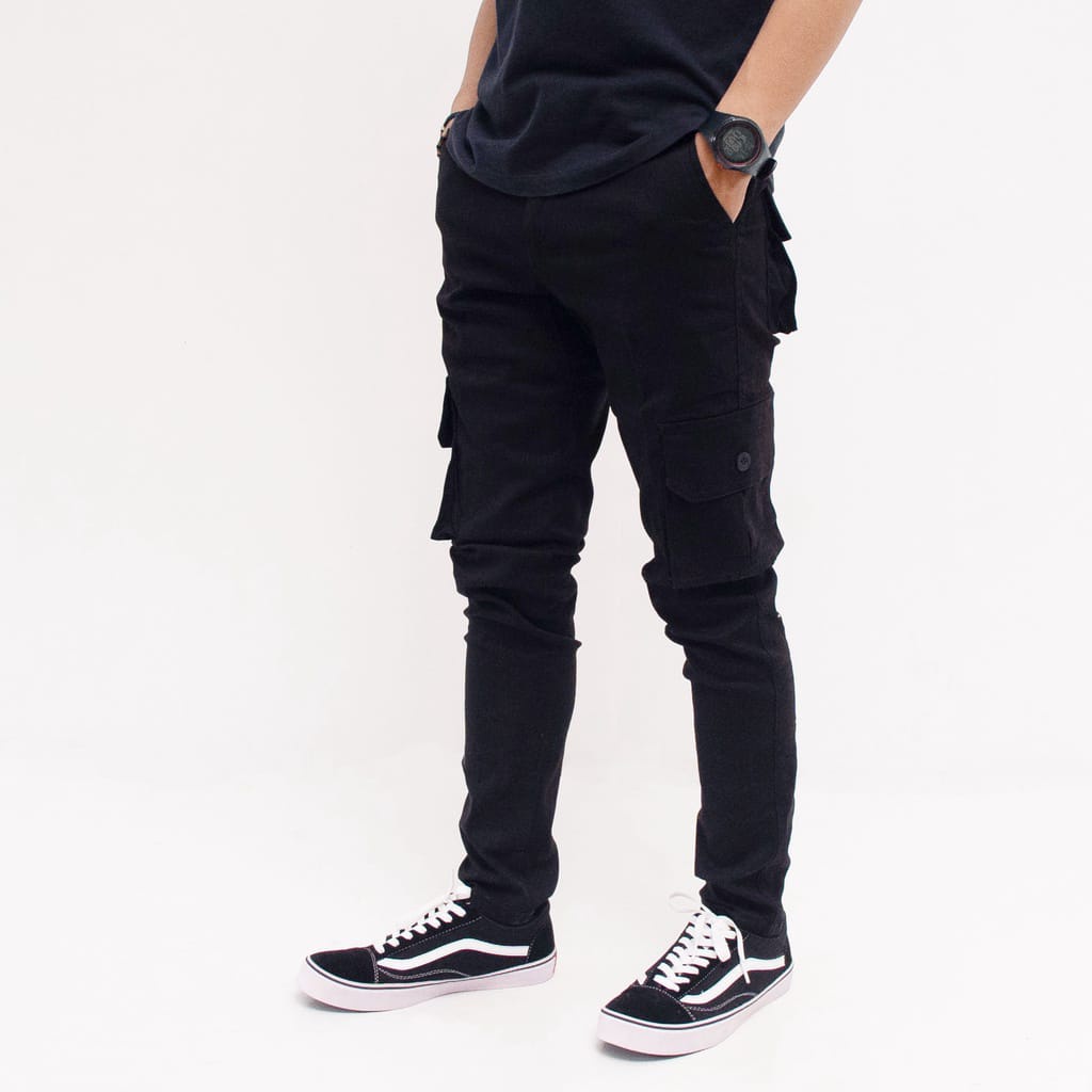 Celana Cargo Panjang Pria Original Jumbo Slimfit Army Laki Laki Murah Loreng Kargo Pant Big Size Dewasa Chargo Hitam Premium Jogger Distro Cowo Jeans Tebal