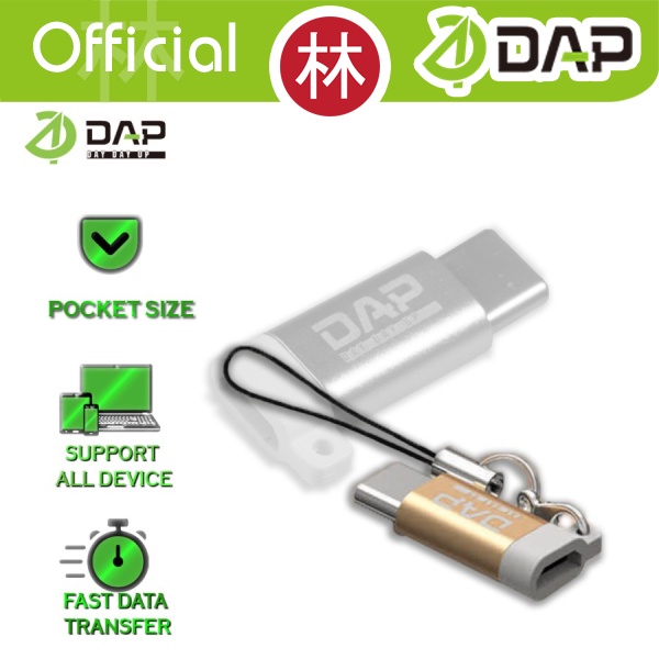 DAP M01-C Adaptor Converter Micro USB 3.0 to Type-C Fast Charging 2.4A