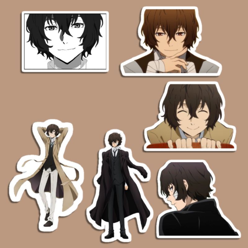 Sticker Anime Bungo Stray Dogs Sticker dazai osamu Chuuya Atsushi akutagawa bungou stray dogs