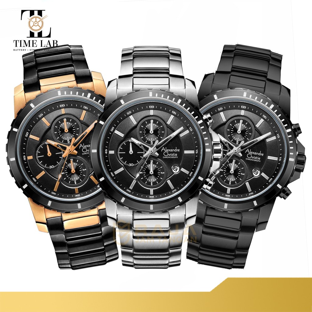 JAM TANGAN ALEXANDRE CHRISTIE AC 6141MC / AC 6141 MC / AC6141 PRIA ORIGINAL