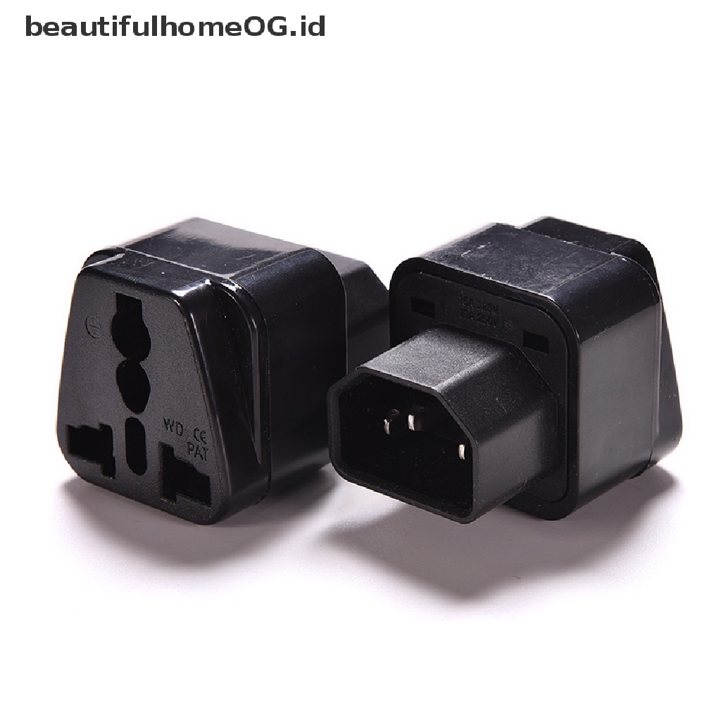 Power Adapter Converter C14 Plug To Female Untuk IEC 320 PDU UPS