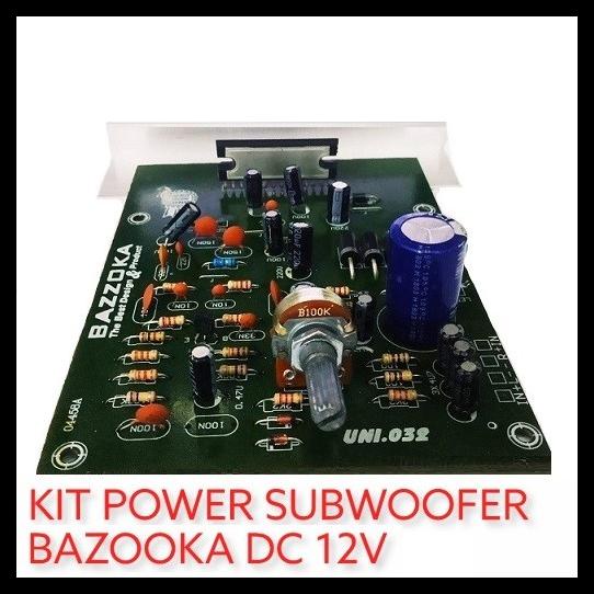 Kit Active Subwoofer Bazooka + 12V 3A Power Amplifier Ic La 4508 Kode 172
