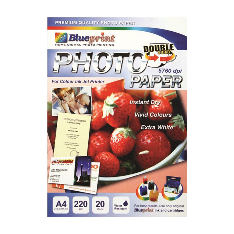 Blueprint Double Sided Photo Paper A4 220gsm BP-DSGA4220 Kertas Foto 2 Sisi A4