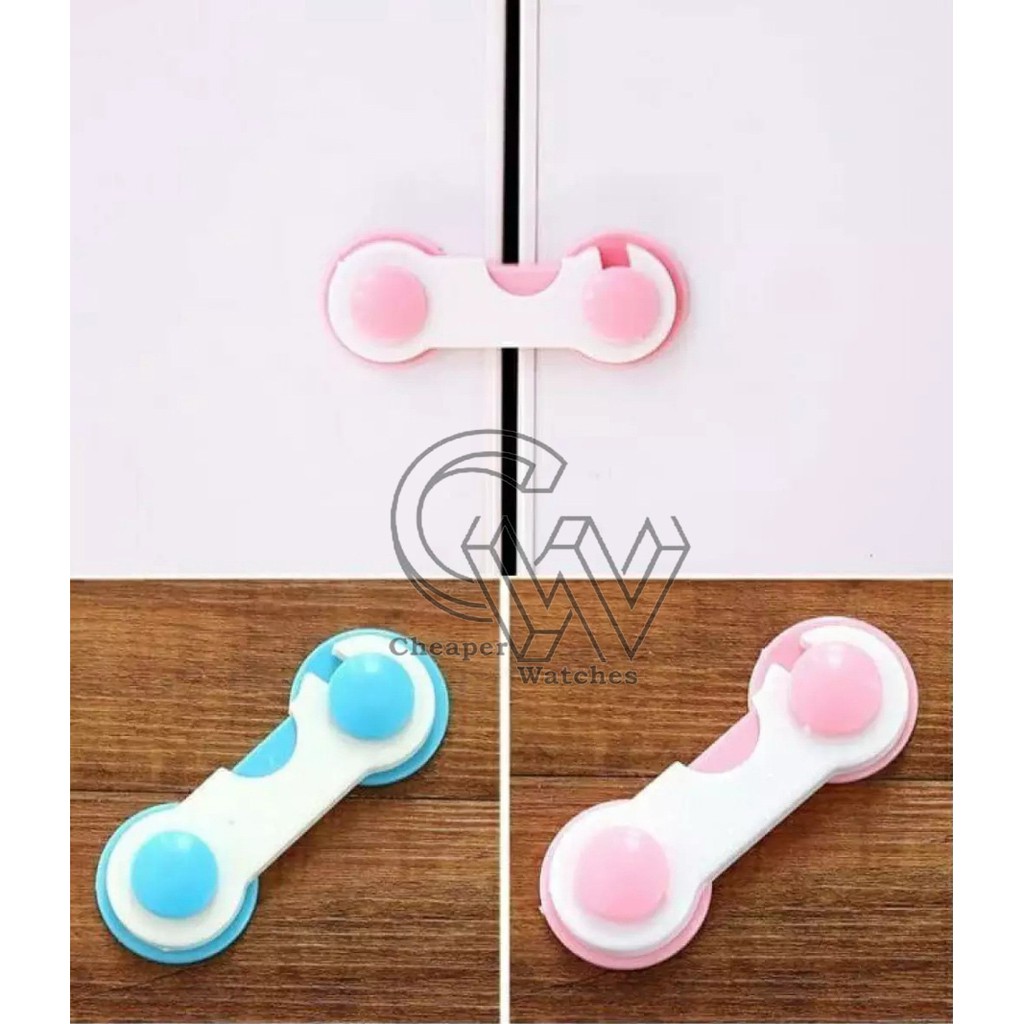 Cheaper-Kunci Pengaman Pintu Jendela Safety Baby Locker Lock Lemari Laci Kulkas Microwave