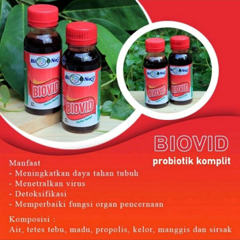 

PROMO BIOVID PROBIOTIK MINUMAN NUTRISI HERBAL IKHTIAR UNTUK COVID 19 100ML