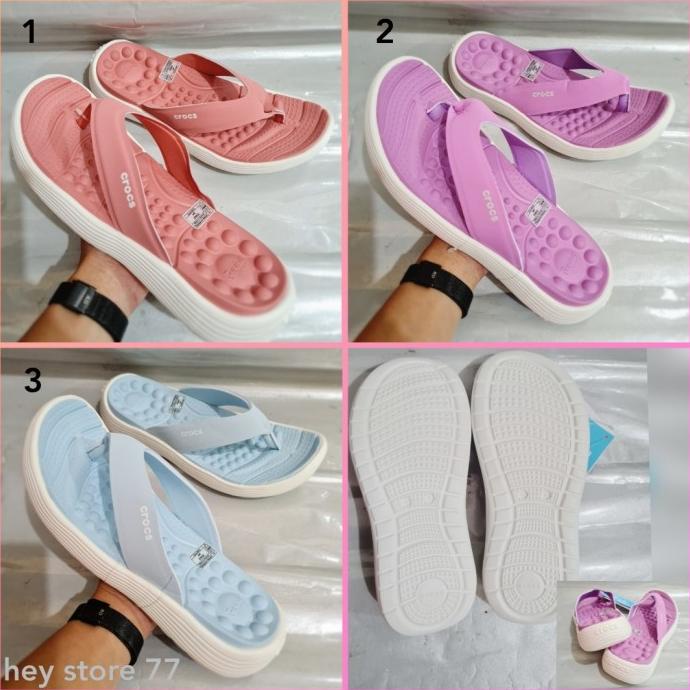 Sandal Jepit Wanita Crocs / Reviva Flip Women Crocs / Sandal Wanita