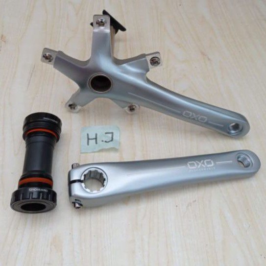 Crank Arm OXO BCD130 Hollotech II HT2 Seli minion Sepeda lipat include bb HT2 dan baut chainring