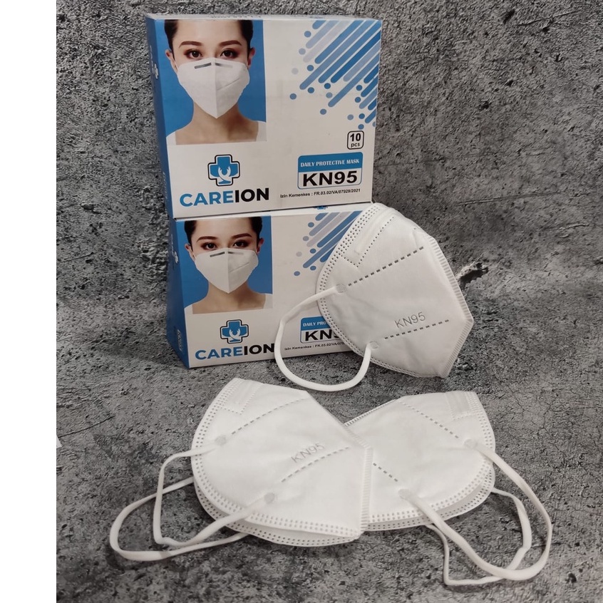 CAREION - MASKER KN95 5PLY CAREION PUTIH WARNA FACE MASK