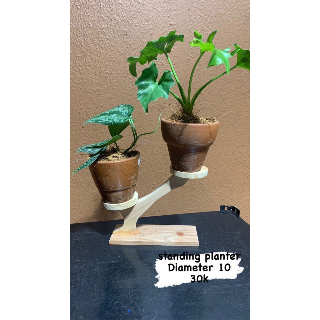 Standing Planter // Rak Pot Bunga Mini // Tatakan Kayu Susun // Rak Kaktus