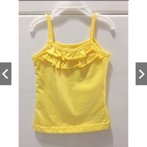 TANKTOP ANAK SATU TALI 707 / TANKTOP RUMBELLE ANAK LUCU MOTIF RIMPEL 1- 5 THN