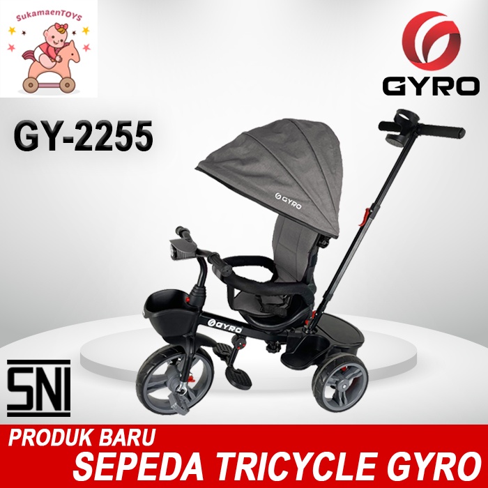 SEPEDA STROLER ANAK GYRO 2255 Grey - SNI