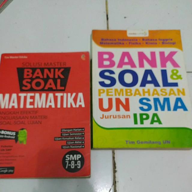 BANK SOAL MATEMATIKA/ BANK SOAL & PEMBAHASAN UN SMA JURUSAN IPA HARGA 1AN