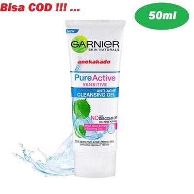 Garnier Pure Active Sensitive Anti Acne Cleansing Gel 50ml