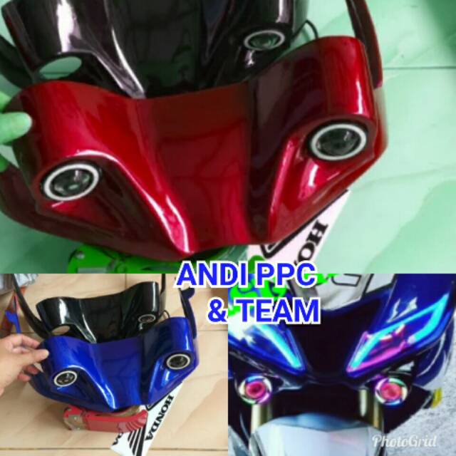 Winglet Yamaha R15 VVA V3 plus lampu tembak 2pcs