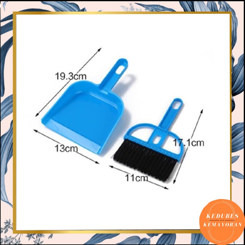 Sapu Mini 1 Set Serok Cikrak Dust Pan Pengki Serokan Sekop Kebersihan Cleaning Tools