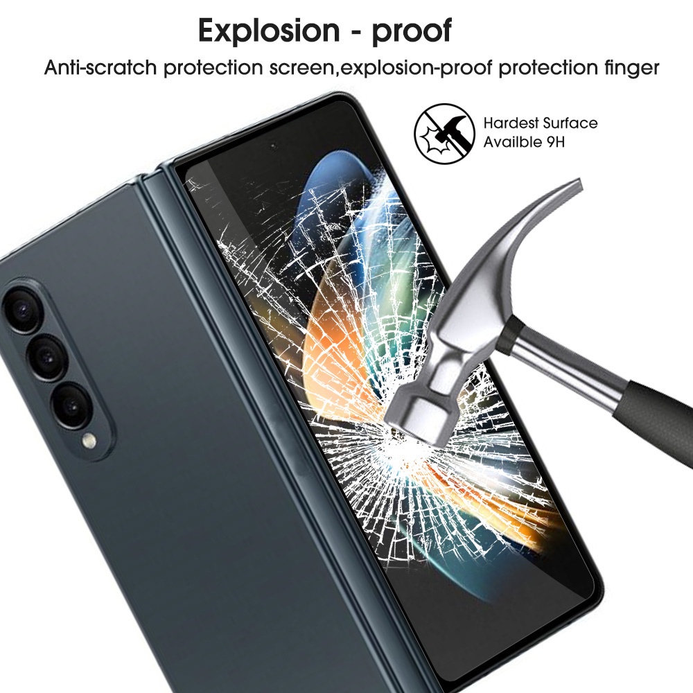 Pelindung Layar Tempered Glass Anti Gores Untuk Samsung Galaxy Z Fold 4