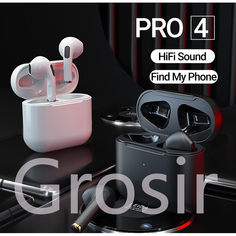 ❤Freedom❤ Pro 4 TWS Earphone Nirkabel Headset Bluetooth 5.0 earphones BT Handset