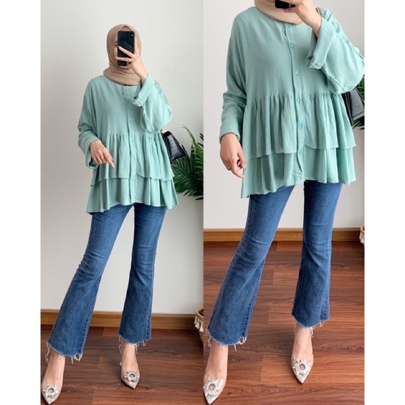 Nolia Blouse Rayon Crinkle