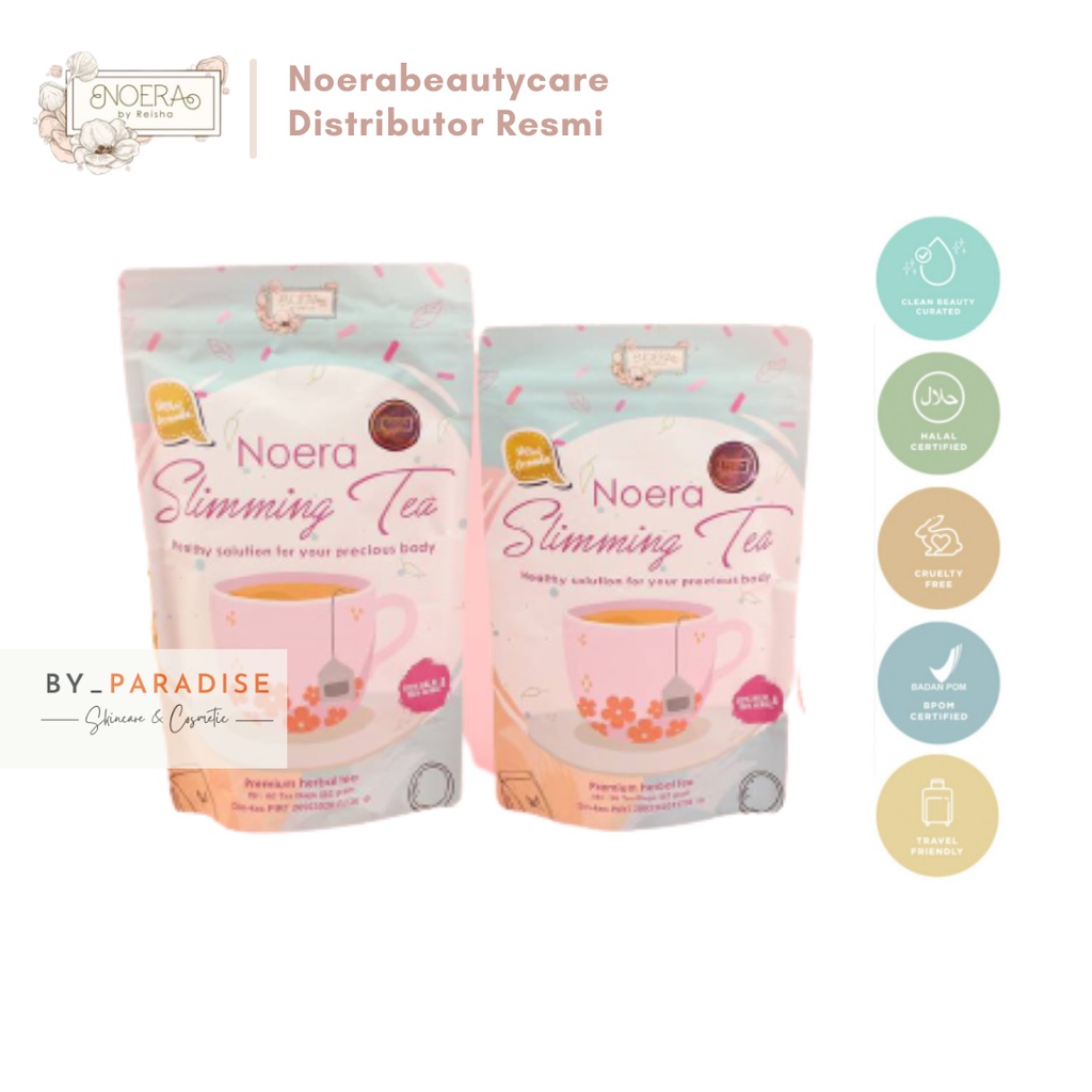 NOERA SLIMMING TEA BPOM - TEH DIET PELANGSING HERBAL DIET TEH SLIMING TEA BPOM