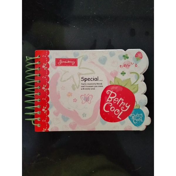 

Mini Notes Strawberry Berry Cool Spiral 14 x 10 cm