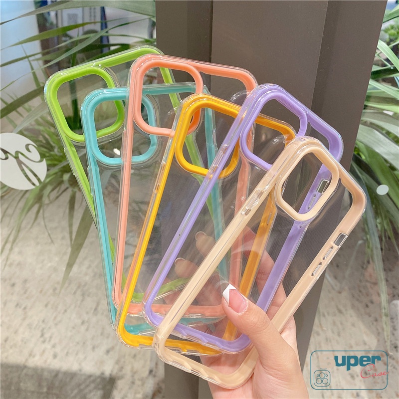 3in1 Case Shockproof Warna Macaron Untuk Oppo A15 A95 A16 A74 A16s A54 A7 A12 A1k A52 A72 A92 A5s A3s A9 A5 A5 A53 A33 A32 A35 4F A4 Buku 6 5F