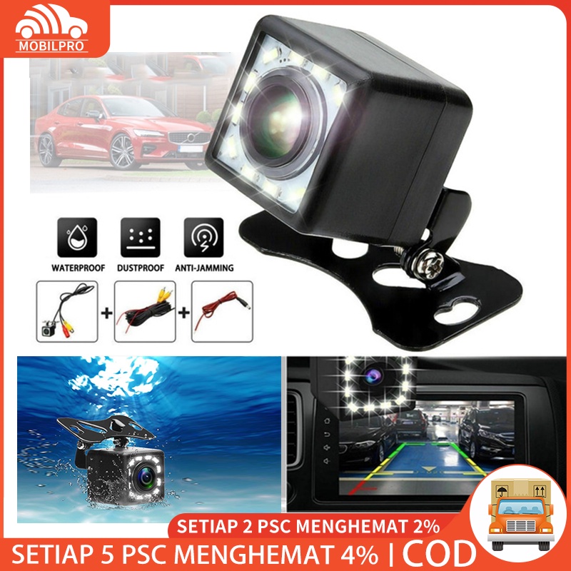 Kamera Parkir Mundur Mobil LED CCD Camera Parkir Kotak HD REAR CAMERA