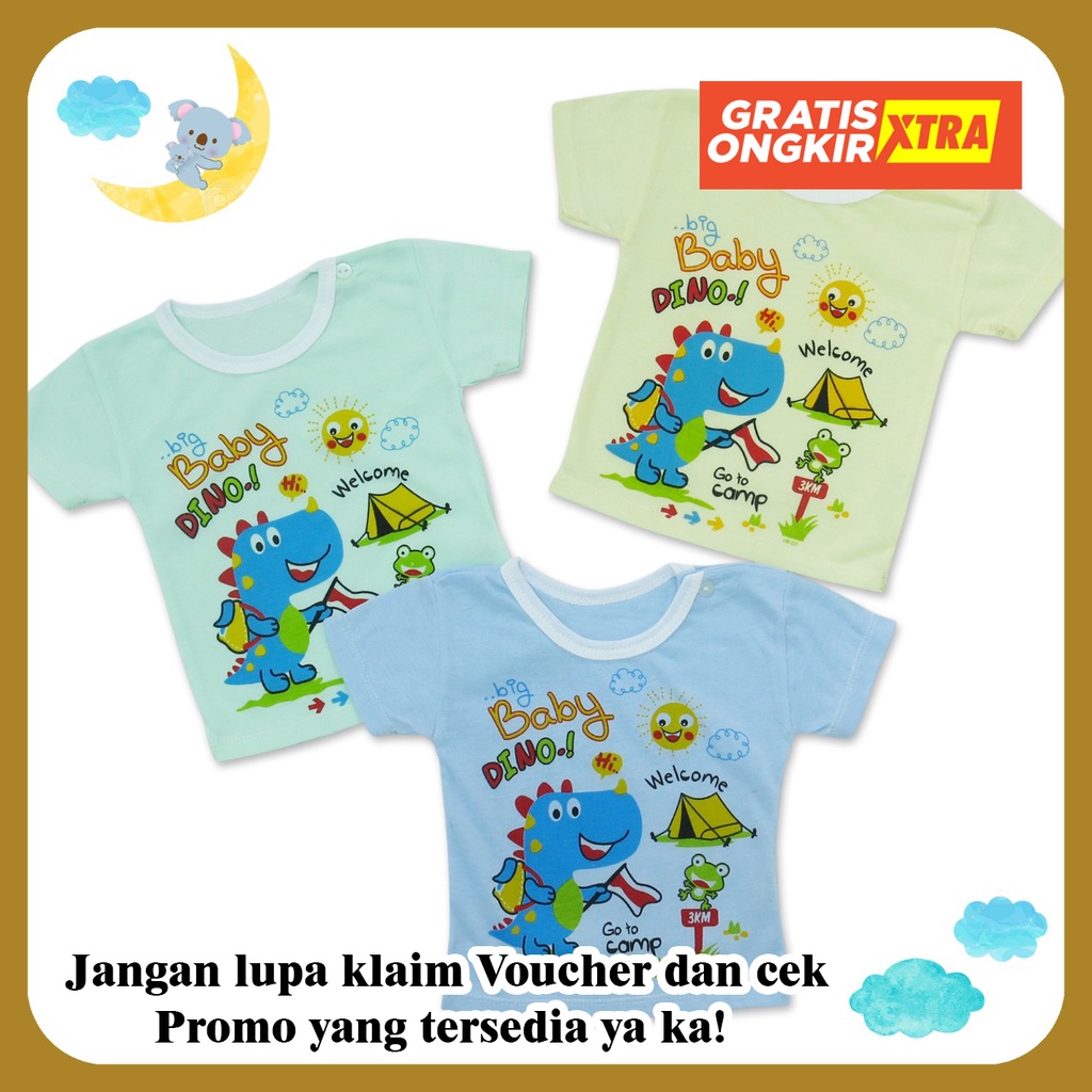 Kaos Oblong Bayi Anak Harian Tipis Murah - HELLO BABY