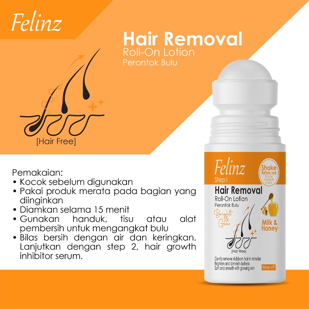 Felinz Hair Removal Spray STEP 1 | Felinz Hair Growth Inhibitor Serum STEP 2