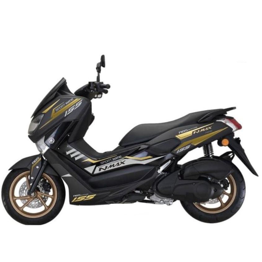 Striping Motor yamaha Nmax Old 2015 2016 2017 2018 2019 Silver Gold - 045