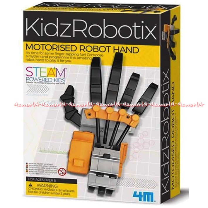 Kidzrobotix Motorised Robot Hand 4M Mainan Robot Membuat Tangan Robot