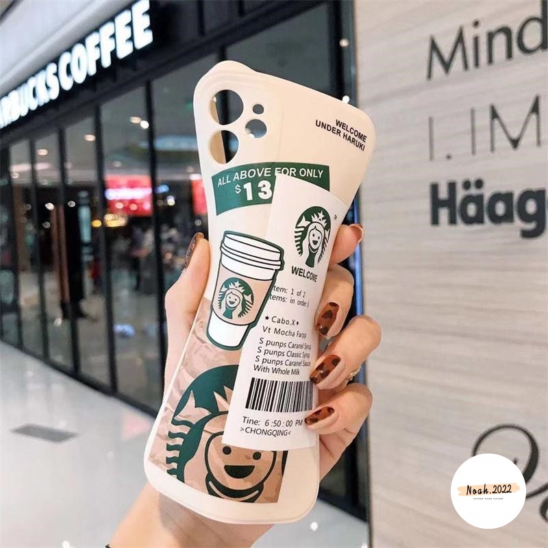 STARBUCKS Soft Case Bahan TPU Desain Label Starbuck Untuk Vivo Y21 Y31 2021 Y17 Y15 Y21T Y33S Y21S Y15S Y01 Y12 Y11 Y30i Y20i Y50 Y30 Y91C Y93 Y95 Y5S 2020