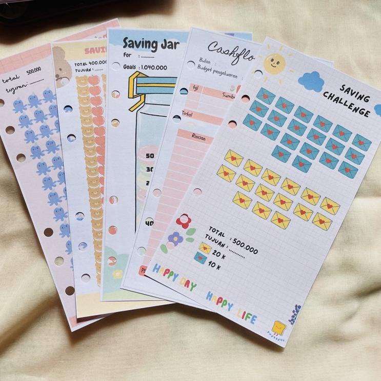 

← Paket binder keuangan A6/ Financial Planner/ Binder A6 ガ