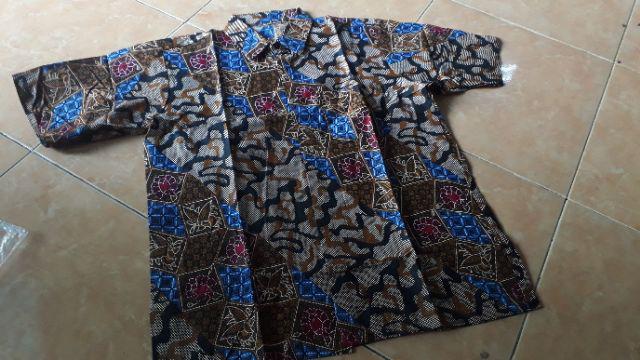 Bswart Batik Hrb026 Kenongo Hem Pendek Padi Pekalongan M L Xl Batik Pria Murah Modern Grosir