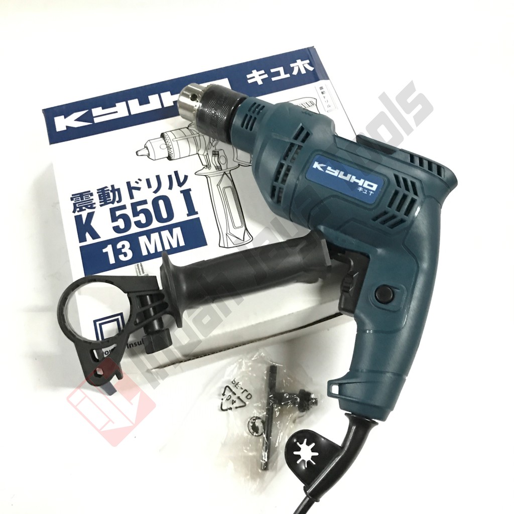 KYUHO K550I Mesin Bor 13 mm Besi Beton - Impact Drill K 550