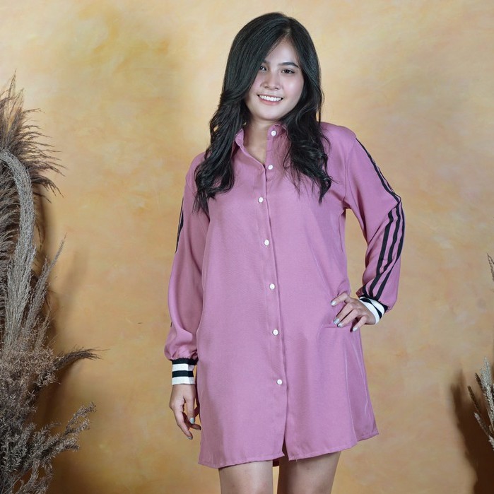 KEMEJA SHELLY / KEMEJA OVERSIZE / LD 104 / PB 86