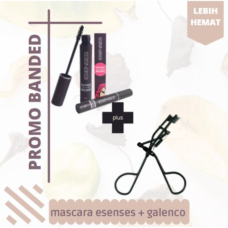 `ღ´ PHINKL `ღ´ [ESENSES] esenses mascara evany waterproof maskara hitam + galenco pelentik bulu mata