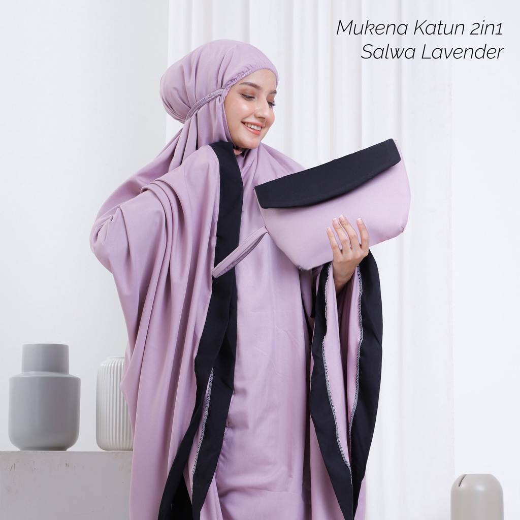 Mukena Dewasa Katun Mikro 2in1 Salwa