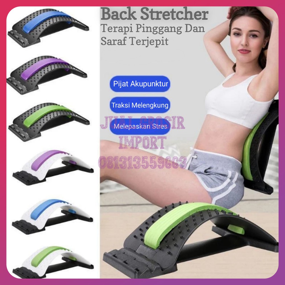 Terapi Tulang Punggung Pinggang Back Stretcher Posture - Magic Back Massager