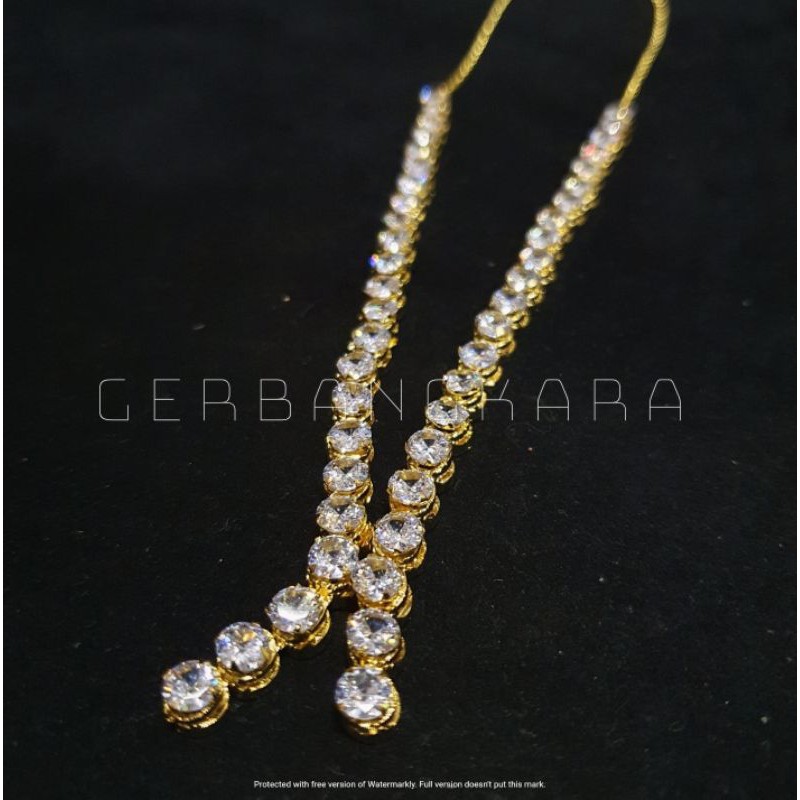 Kalung Pengantin Diamond Zircon Full Cengkrem V2