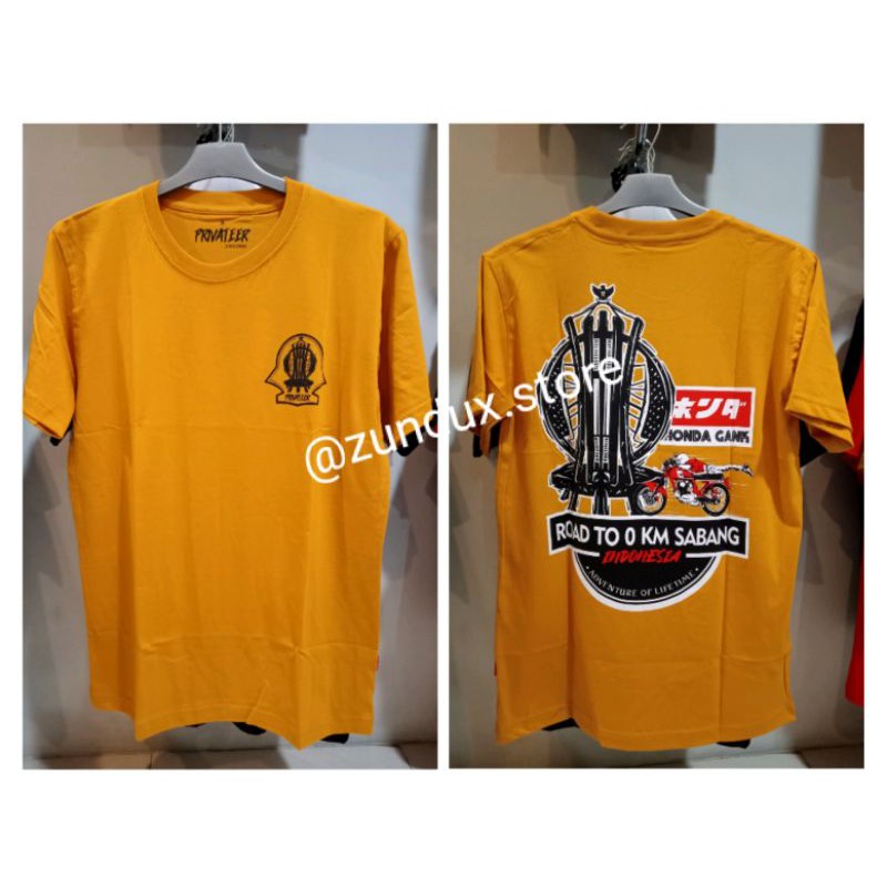 KAOS HONDA GANK 0 KM SABANG KUNING ORIGINAL BY PRIVATEER MERCH