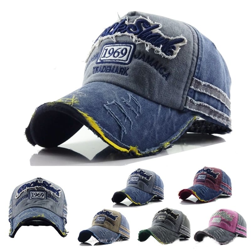 TOPI BASEBALL ROCK SHANK BAHAN KATUN / TOPI BISBOL MODEL ROCK SHANK - 5-628