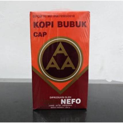 

Kopi Murni Bubuk Hitam Excelsa Nikmat Asli Cap AAA Nefo Jambi 500 Gram