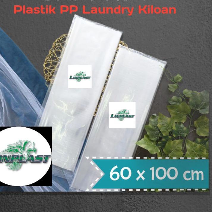 Hot - Plastik Kantong Besar Laundry PP Bening 40x60 50x75 60x100  Plastik Loundry Sayur Ikan Sampah 
