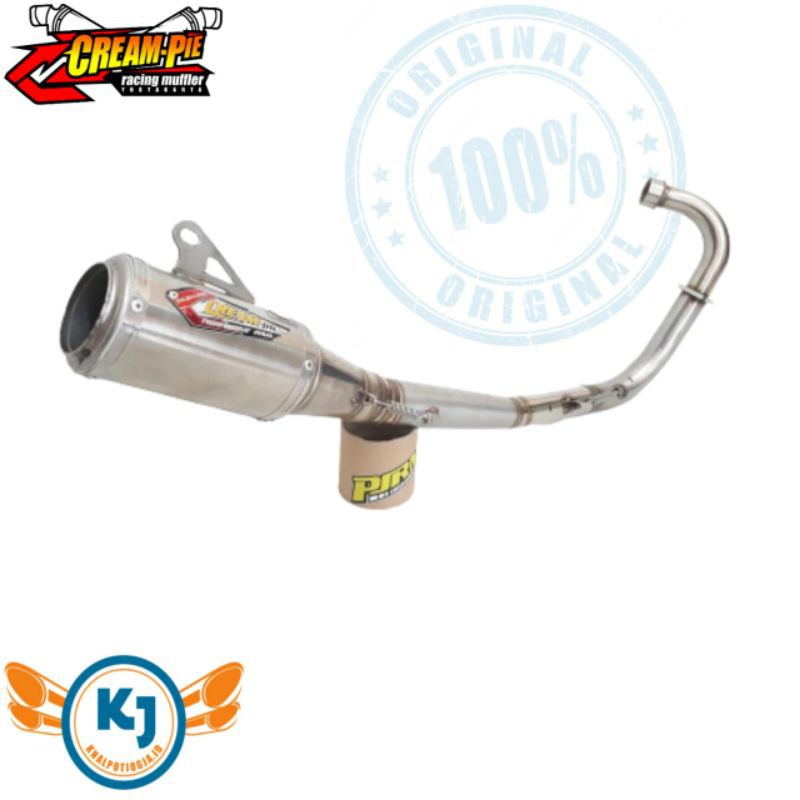 Knalpot Creampie Original Jogja Crf Supermotor CR93 Kolong Stainless