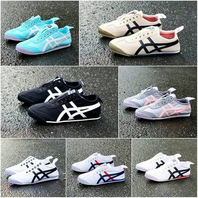 Sepatu Wanita Slip On Onitsuka Tiger Canvas Replika