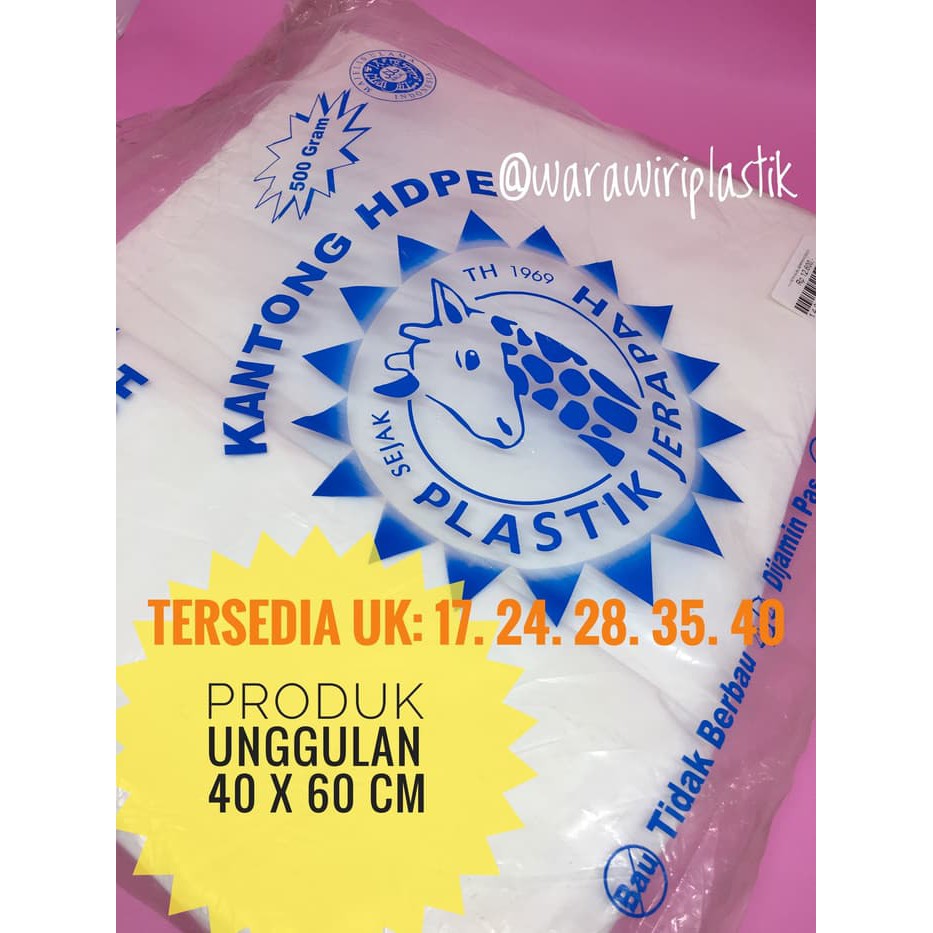 kantong plastik HD kresek putih susu tebal