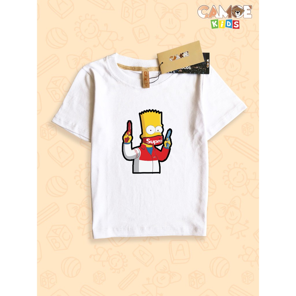 baju kaos anak kids supreme bart simpson